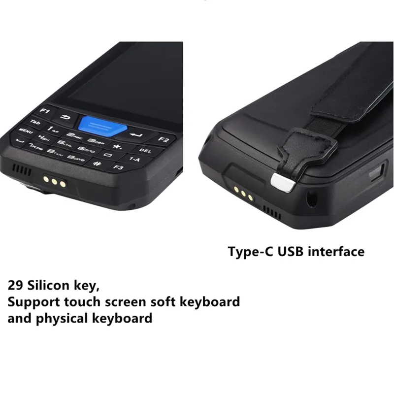 Сканер штрих кода на Android 8 1 PDA 1D 2D QR код сканер Honeywell Newland IP66 Wi Fi 4G экран 4 5 дюйма