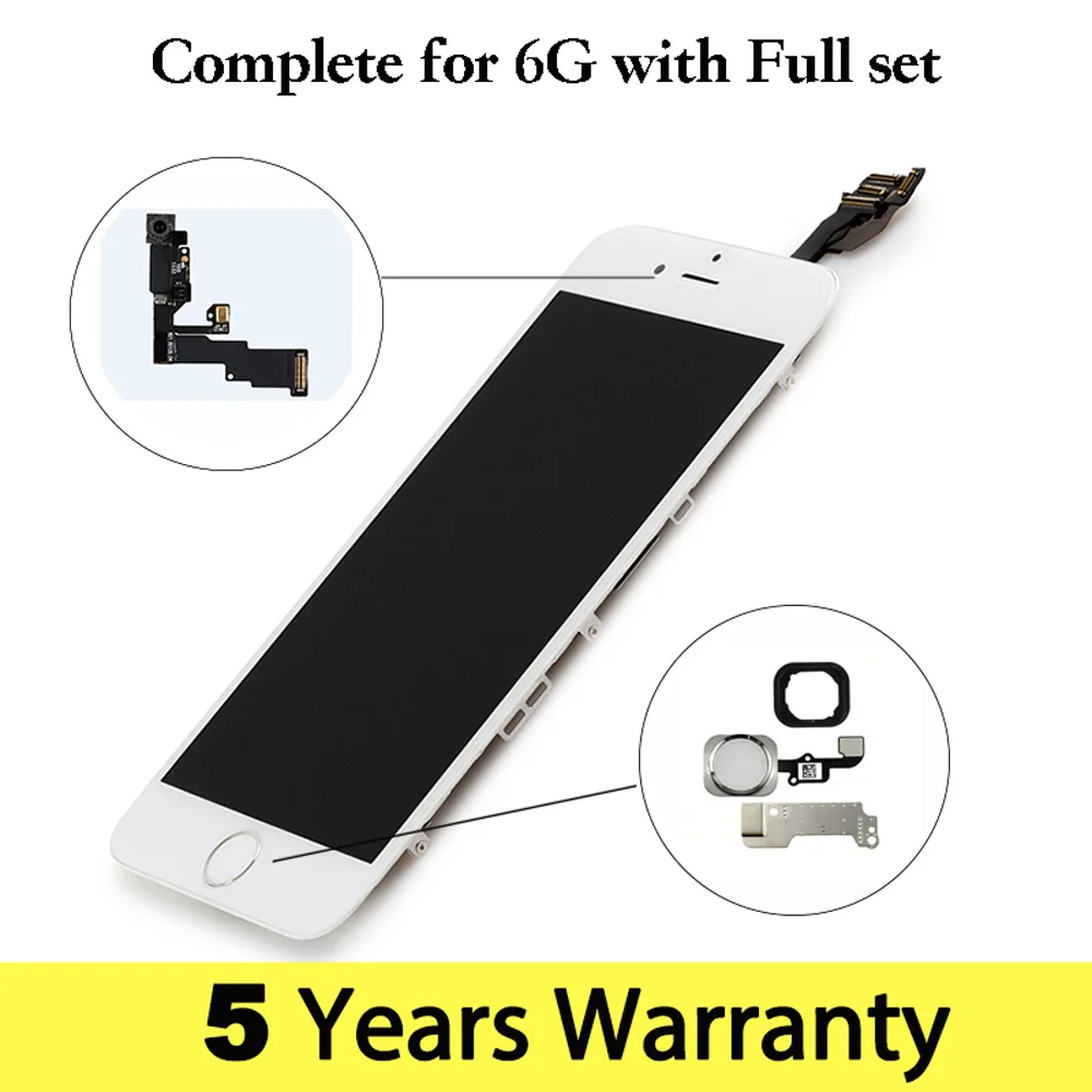 

BYF Complete Lcd For iPhone 6 Plus Touch Screen With Full Set Complete Display For iPhone 6S Plus With Camera And Home Button