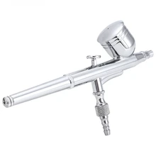 0,3 мм гравитационная подача двойного действия Аэрограф краски пистолет комплект татуировки ногтей инструмент для художественной Краски украшения торта аэрограф