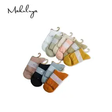 Makuluya/10 пар носков; сезон осень-зима; женские хлопковые носки в сеточку в японском стиле «Мори»; разные размеры; милые разноцветные вязаные носки для девочек; QW