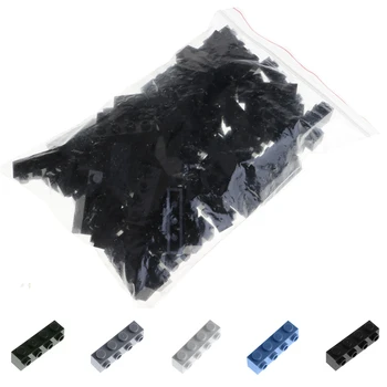 

61Pcs/Set 1x4 Plastic DIY Bulk Building Block Sets Assemble Stacking Bricks Kids Toy