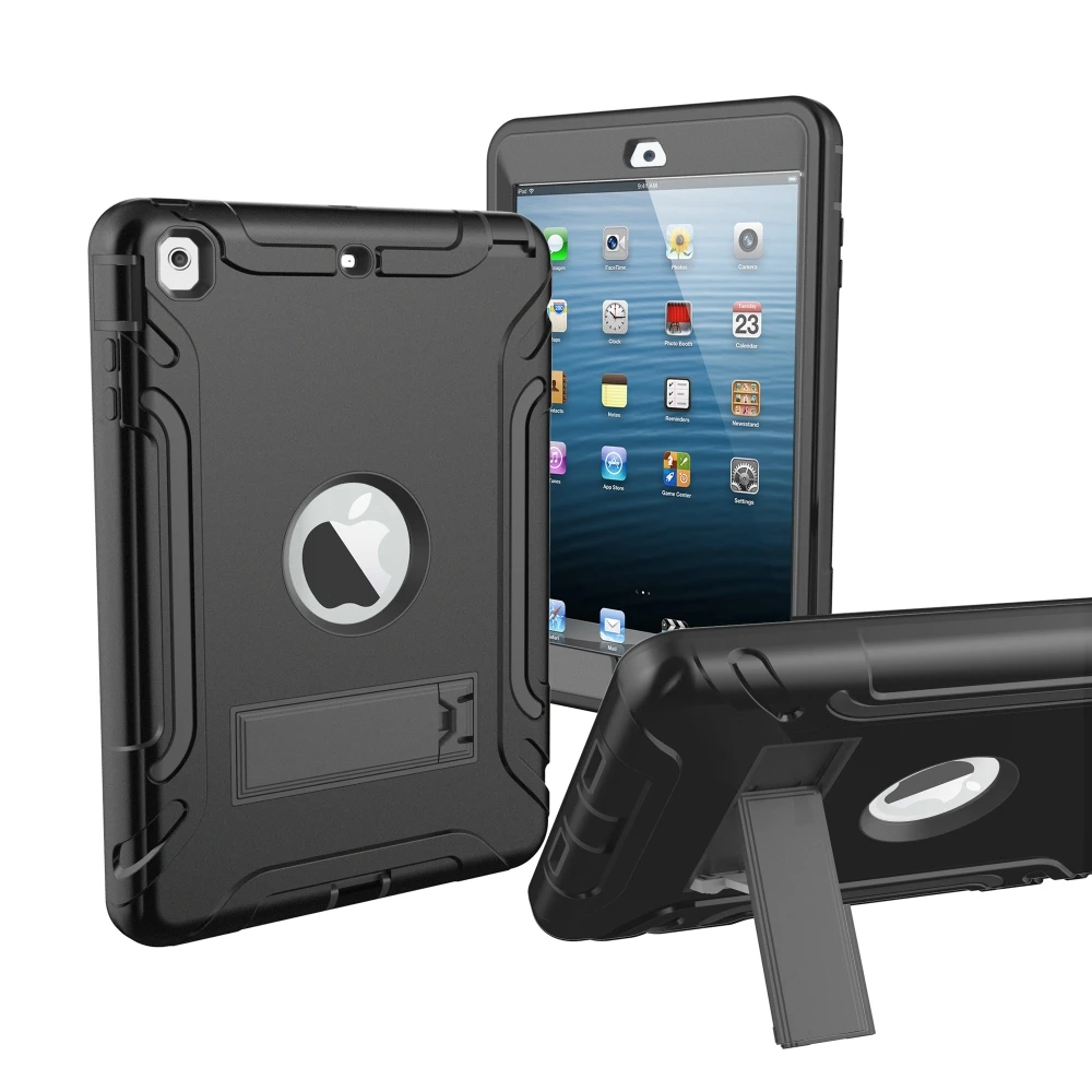 

Miesherk Case for iPad Mini 1/2/3 Kickstand Shockproof Heavy Duty Rubber Impact Resistant Rugged Hybrid Protective Cover