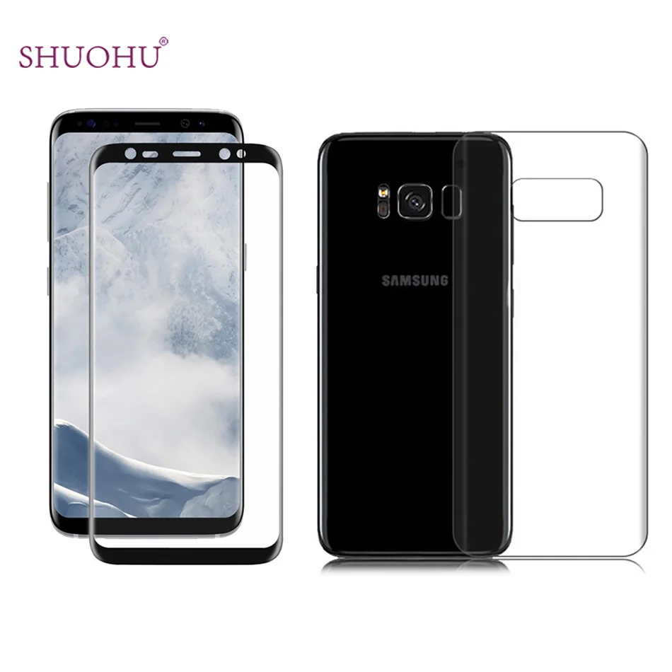 0 1 мм PET мягкая спереди + Back Полное покрытие Экран Защитная пленка для samsung Galaxy S9 S8