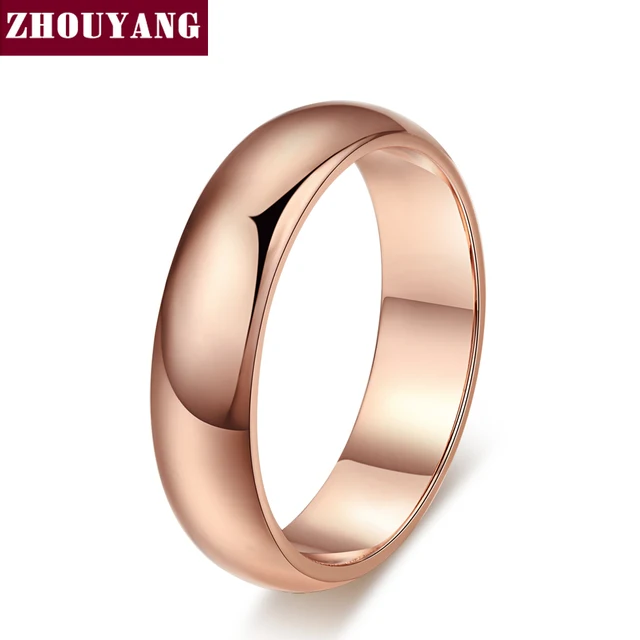 Stile semplice In Oro Rosa di Colore Dei Monili di Coppia di Nozze Anello Pieno Stile semplice In Oro Rosa di Colore Dei Monili di Coppia di Nozze Anello Pieno