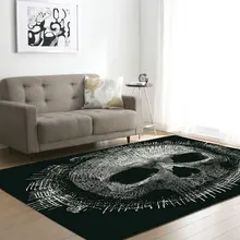 Skull Pattern Area Rug Carpet Non-Slip Floor Mat Doormats for Living Dining Dorm Room Bedroom 60 x 39 inches Doormats Home Decor