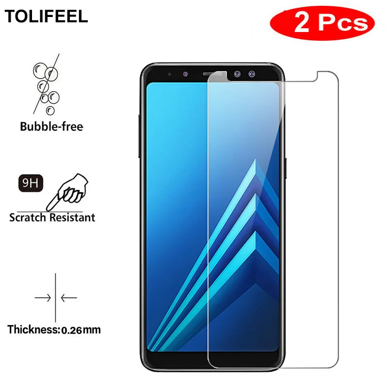2 шт. TOLIFEEL закаленное Стекло для samsung Galaxy A8 2018 A530F Экран протектор Защитная пленка