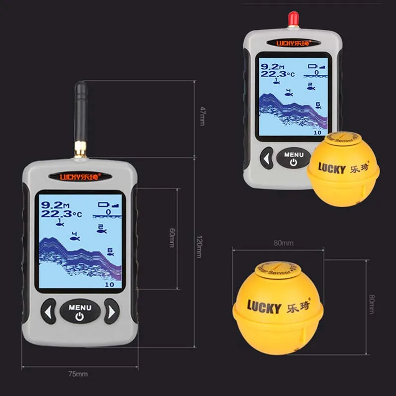 المهنية Waterpoof اللاسلكية 125 KHz صياد السمك الاستشعار سونار على الصيد كاميرا في الهواء الطلق الرياضية Fishfinder اكسسوارات