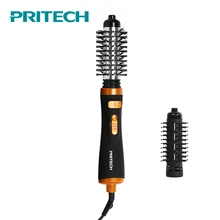 PRITECH 2 в 1 многофункциональная расческа для завивки волос профессиональная электрическая щетка для волос Автоматическая вращающаяся железная расческа выпрямление сушка