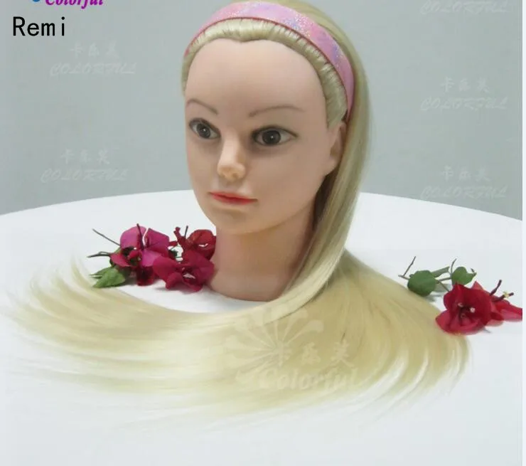 Aliexpress.com : Buy Blonde Hair Mannequin Head 18" Hairdressing Doll