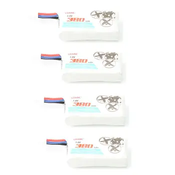 

RCtown 4PCS LDARC New 2S 380mAh 7.4V 35C Lipo Battery for Micro Fixed Wing Helicopter Four Axis LDRC GT7 GT8