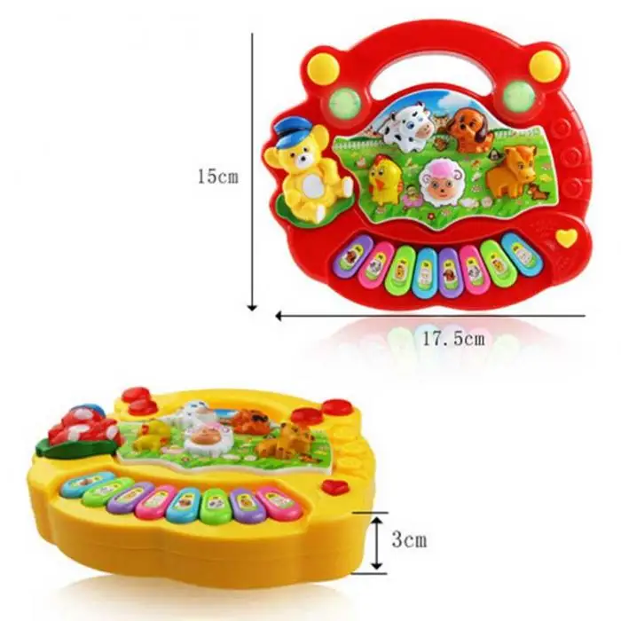 Детские развивающие пианино, детские игрушки, музыка, музыкальное развивающее животное, ферма, пианино, звуковая обучающая игрушка для детей, подарок DS19