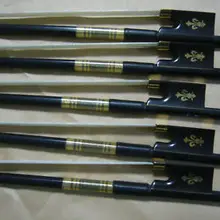 5 шт. красивые черные Углеродные смычки для скрипки 4/4