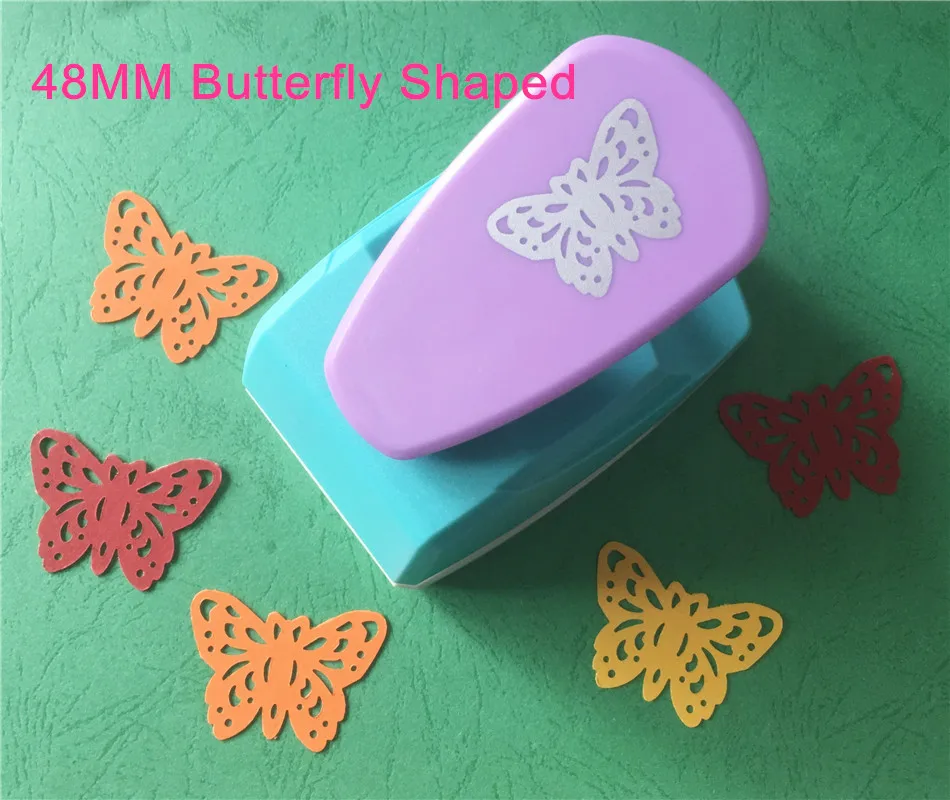 free shipping large size 48mm butterfly shaped punch craft flower paper puncher