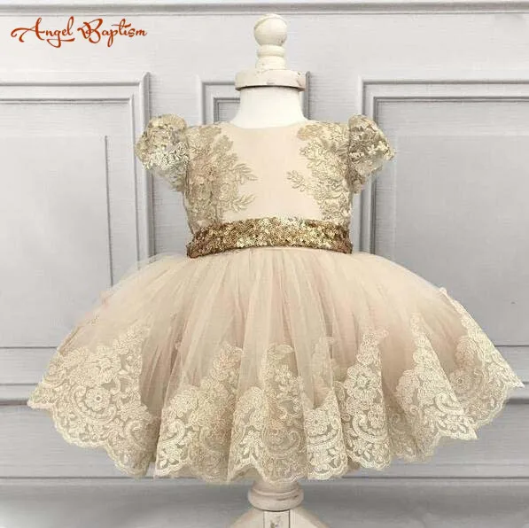 Champagne Flower Girl Dresses