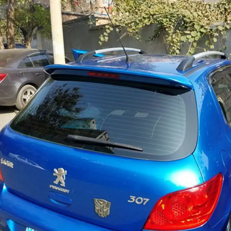 

For Peugeot 307 Spoiler 2006 2007 2008 2009 2010 2011 2012 ABS Plastic Unpainted Primer Color Rear Wing Spoiler Car Accessories