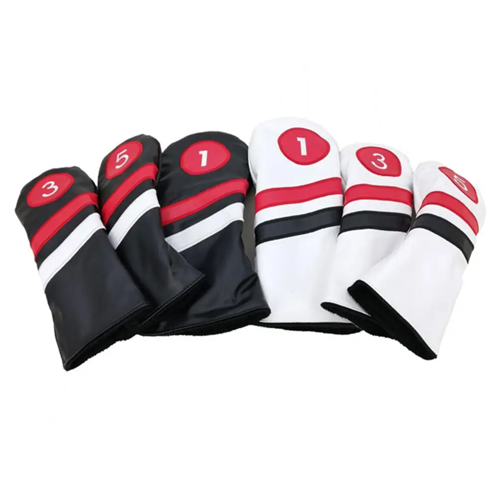 3 قطعة للماء خمر بو نادي الغولف Headcovers #1 3 5 سائق الخشب الممر السالك رئيس أغطية حماية حماة-العالمي صالح 4