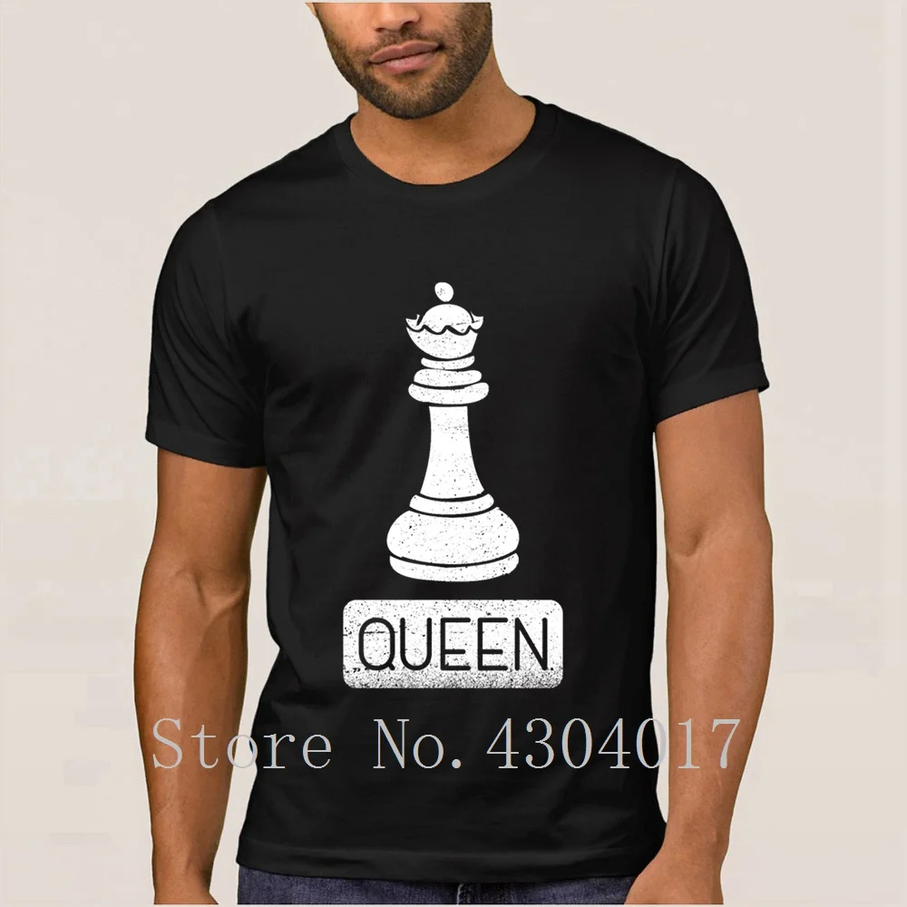 Мужская футболка с коротким рукавом Queen Chess трикотажная забавная большие размеры