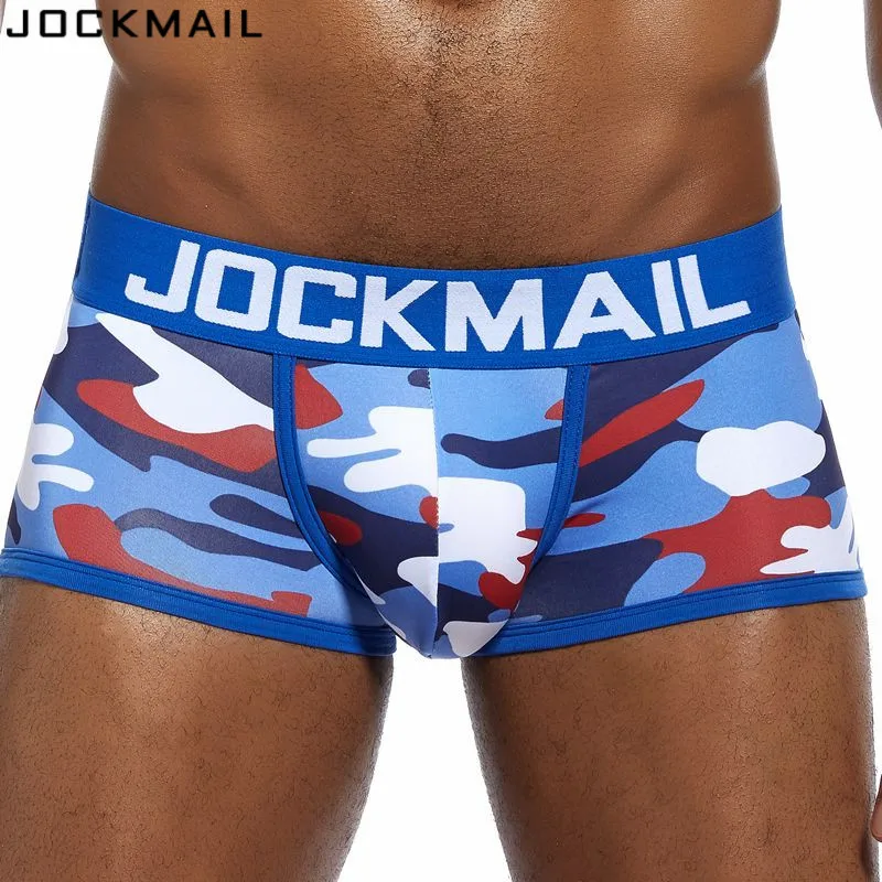Трусы боксеры JOCKMAIL мужские камуфляжные нижнее белье с принтом шорты для геев