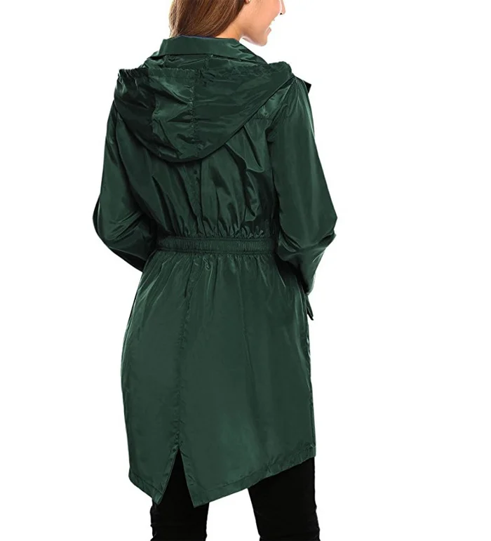 Плюс размер, туника с завязками на талии, Женское пальто, Осень-зима, с капюшоном, толстая ветровка, верхняя одежда, повседневные куртки, однотонный, черный