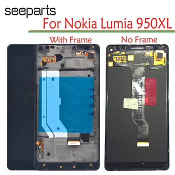 

Black 5.7" For Microsoft Nokia Lumia 950Xl LCD Display Touch Screen Digitizer Assembly With Frame For Lumia 940 XL RM-1118 LCD