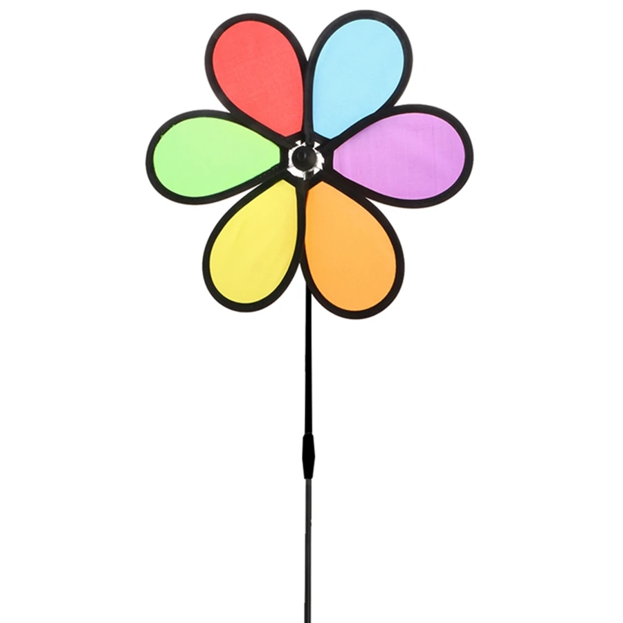 

HBB Colorful Rainbow Dazy Flower Spinner Wind Windmill Garden Yard Outdoor Decor