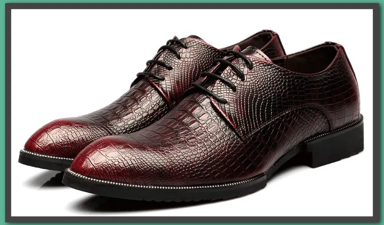 Новое поступление; Мужская официальная обувь из крокодиловой кожи; Дизайнерская кожаная обувь на плоской подошве; высокое качество; sapato masculino; Мужские модельные туфли