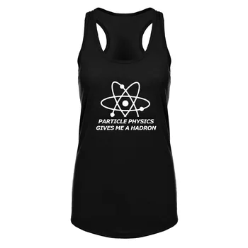 

Womens Particle Physics Give Me A Hadron Fitness Workout Racerback Tank Tops