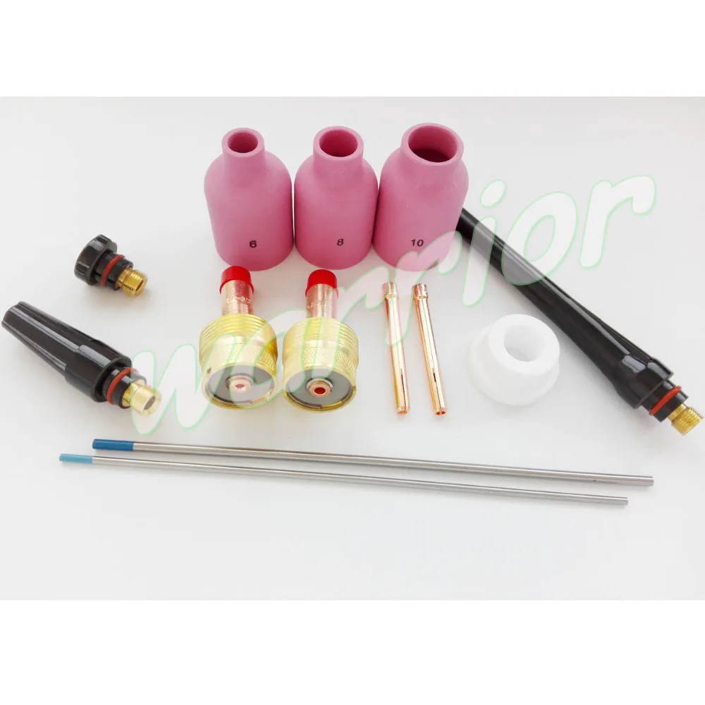 

13PK WP-17 WP-18 WP-26 Consumables kit For TIG Welding With 57N Nozzles