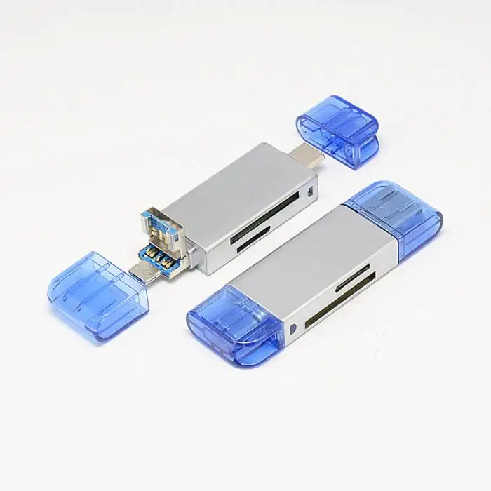 Micro SD считыватель карт OTG адаптер Тип C Micro USB SD/TF Card Reader для MacBook портативных ПК JLRL88