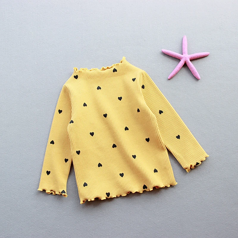 B&N Spring Autumn Printed Girl Sweater Long Sleeve Cotton Heart Fashion Tops Cute Candy Knitted Thickened Baby Girls Pullover11