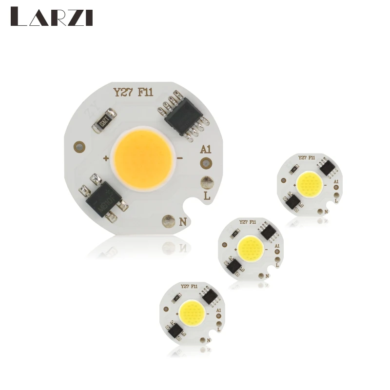 

5PCS LED COB Chip Lamp 3W 5W 7W 9W 220V Smart IC No Need Driver LED Bulb for Flood Light Spotlight Diy Lighting Cold Warm White