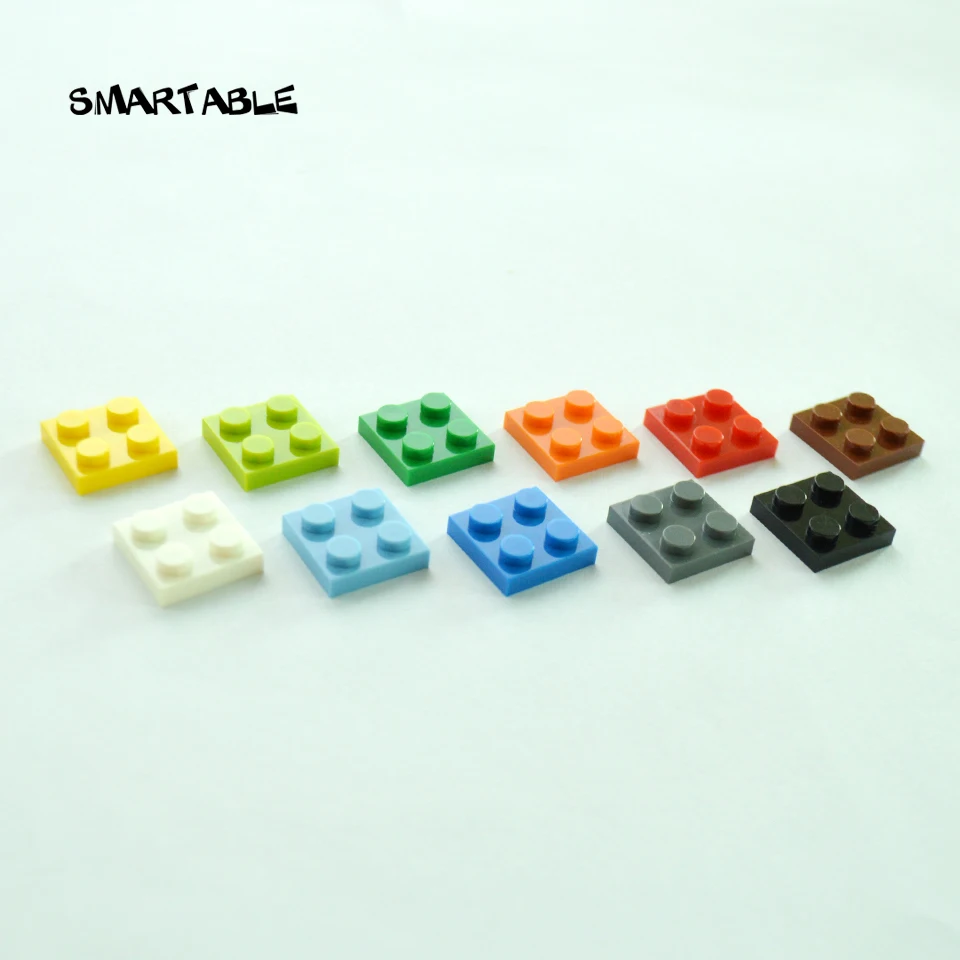 Детский конструктор Smartable Bulk Plate 2X2 детали MOC логотип сделай сам развивающие