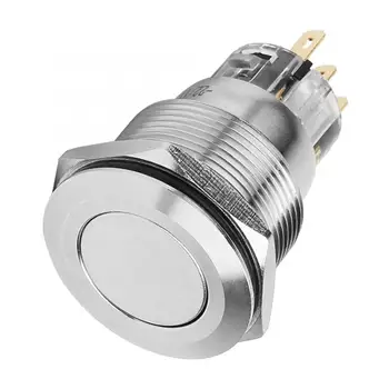 

Toggle Switch Touch Switch 20Pcs 22mm Automatic Reset Flat Head Without Light NC + NC + C Button Switch Switch Rocker