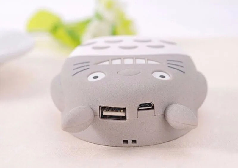 Банк питания Тоторо 18650 коробка 12000 мАч портативное зарядное устройство USB
