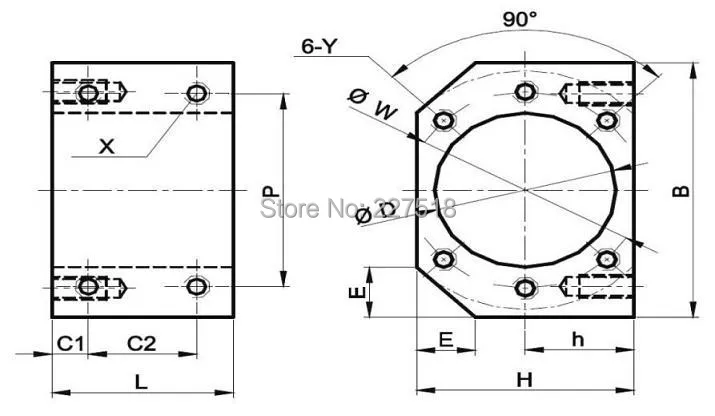 SFU2505 комплект: 300 500 600 700 800 900 1000 1200 1500 1550 мм шариковый винт+ BK20BF20+ Корпус шариковинтовой передачи DSG25H+ муфта с ЧПУ части RM2505