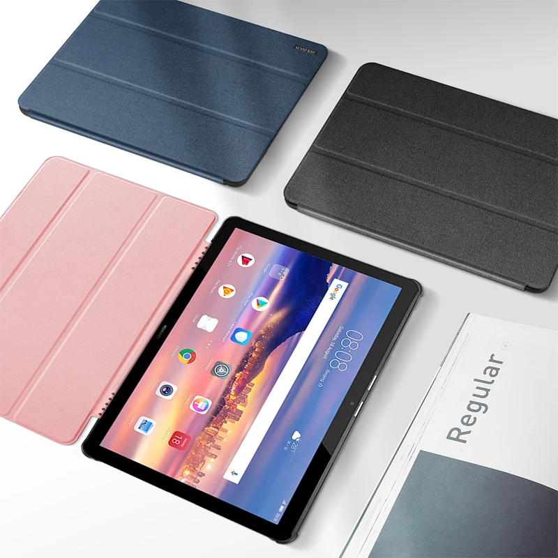 Для huawei MediaPad T5 10 чехол для планшета Флип Стенд кронштейн Смарт планшет из искусственной кожи чехол для huawei T5 10 AGS2-W09/L09/L03 чехол
