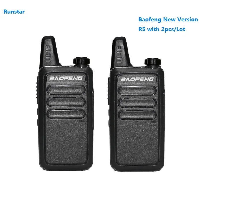 

2pcs new verion BF-R5 baofeng R5 two way radio portable radio walkie talkie walkie CB Radio station Communicator ham radio