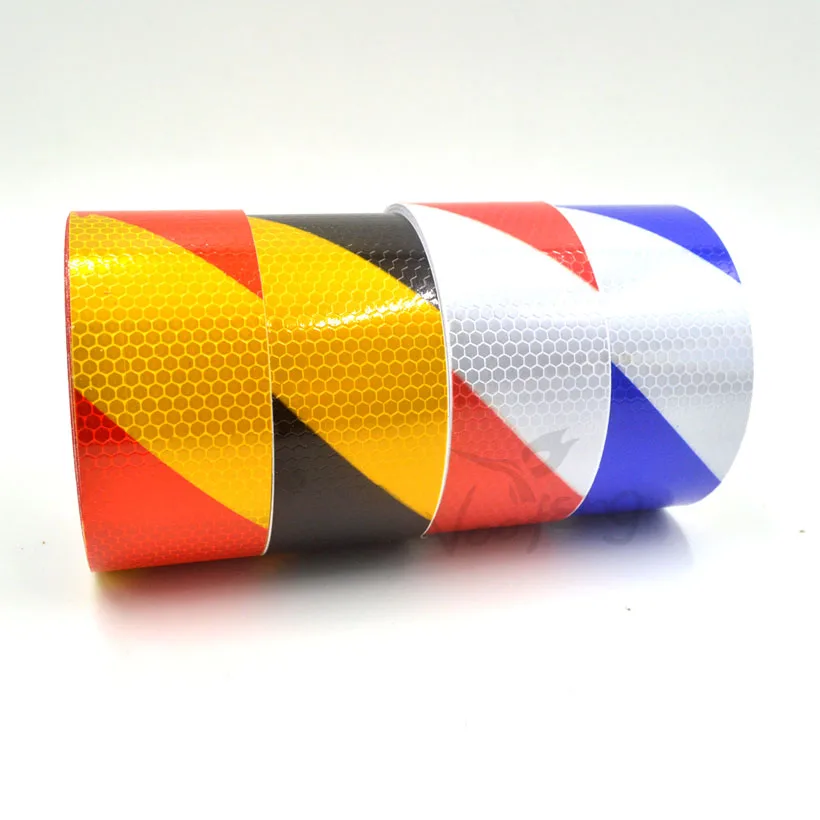 

Dual color safety self adhesive warning tape with high visibility Free shipping