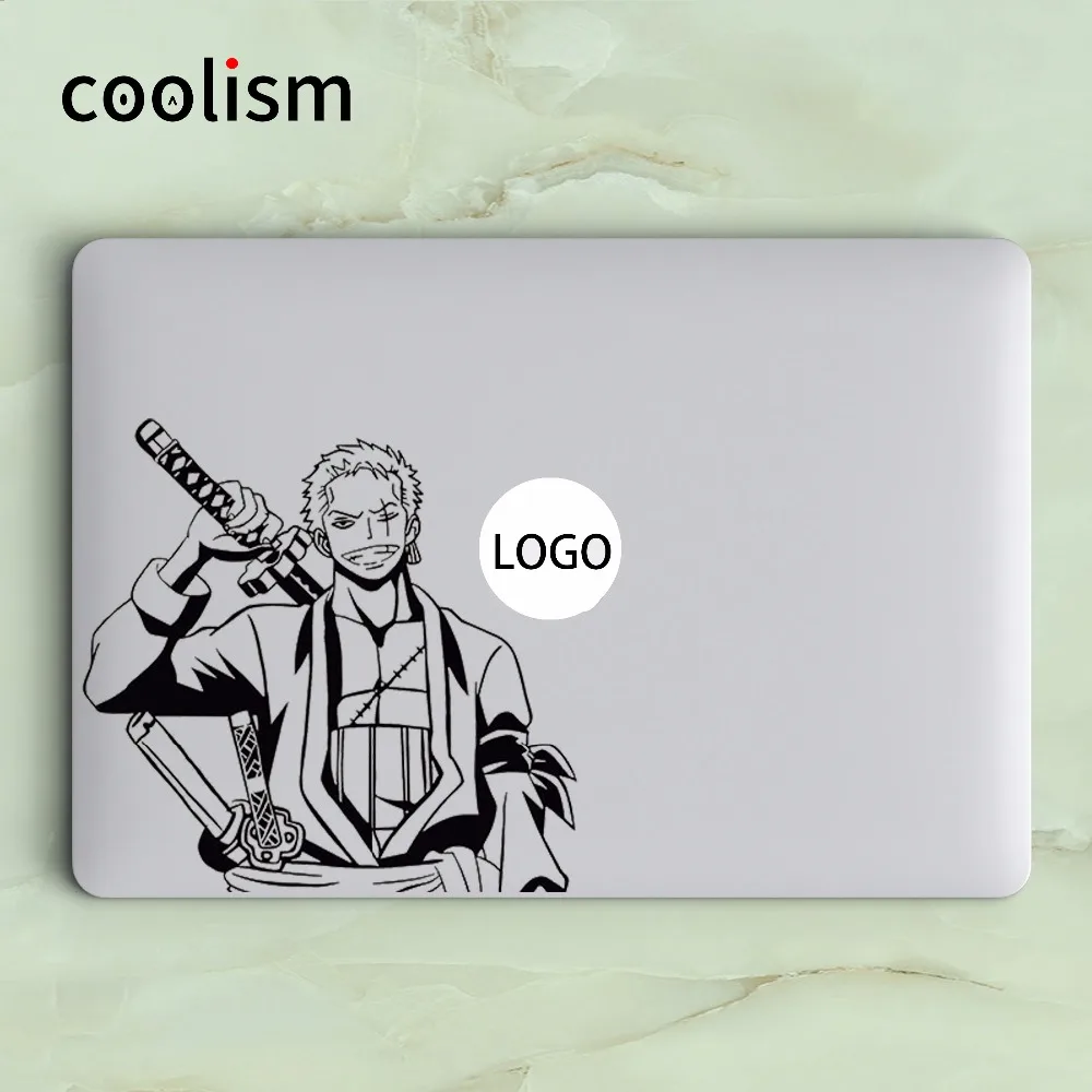Roronoa Зоро одна штука аниме наклейка для ноутбука Apple MacBook кожа Air 13 Pro Retina 11 12 15