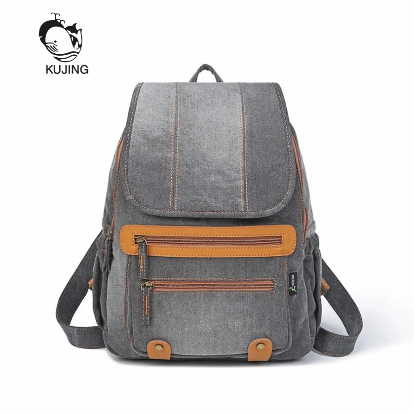 

KUJING Women Backpack Luxury Denim Women Casual Backpack Fashion Student Schoolbag Hot Selling Quality Shopping Women Backpack