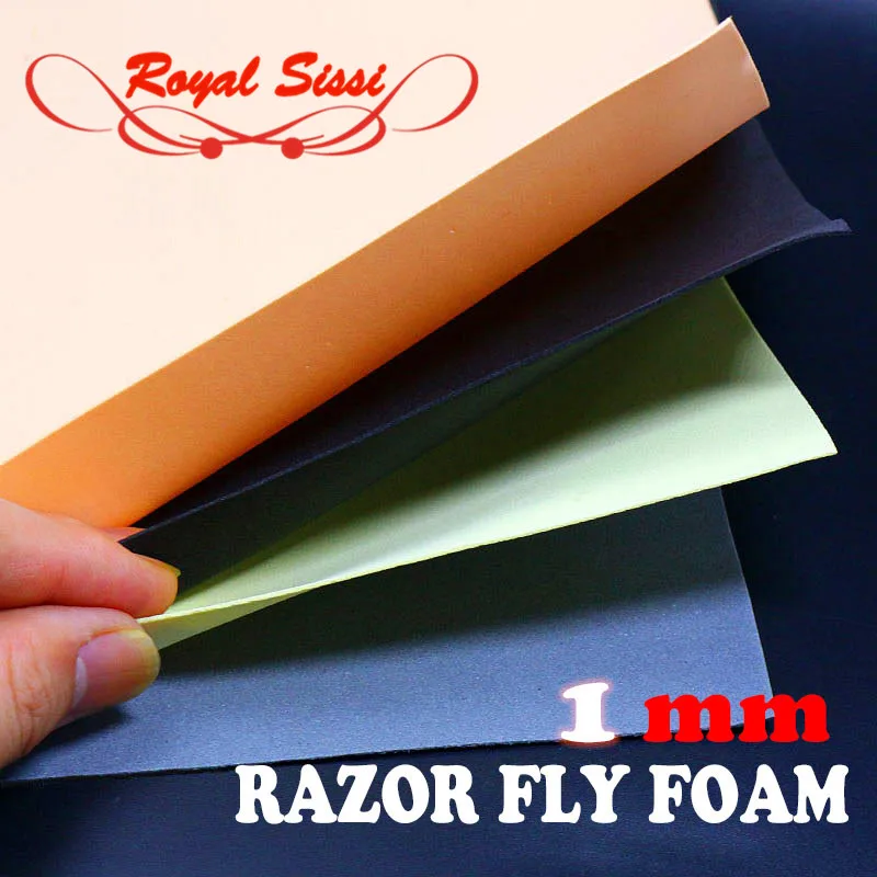 

10 sheets razor fly foam fly tying 1mm ultra thin foam wings cut wrapped body EVA foam paper floating nymphs fly tying materials