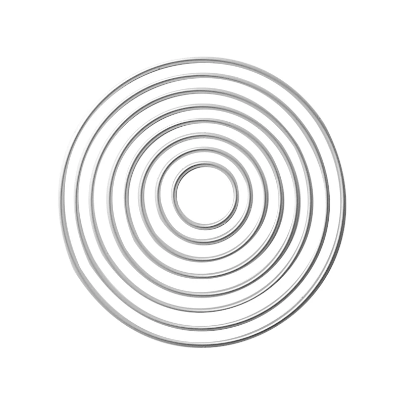 

8pcs Circle Metal Cutting Dies Stencils for DIY Scrapbooking Decoration Embossing Folder Carding Making Paper Crafts Photo Album