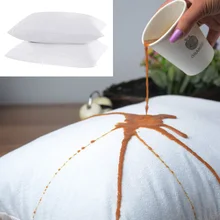 2 pcs לבן סרוג בד בד מקרי כרית נגד קרדית עמיד למים רך נוח מלון סגנון פוליאסטר כרית כיסוי 50x70 cm(China)