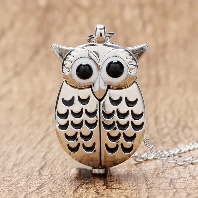 YISUYA Simple Creative Silver Owl Quartz Watch Pendant Fashion Women Gift Retro YISUYA Simple Creative Silver Owl Quartz Watch Pendant Fashion Women Gift Retro