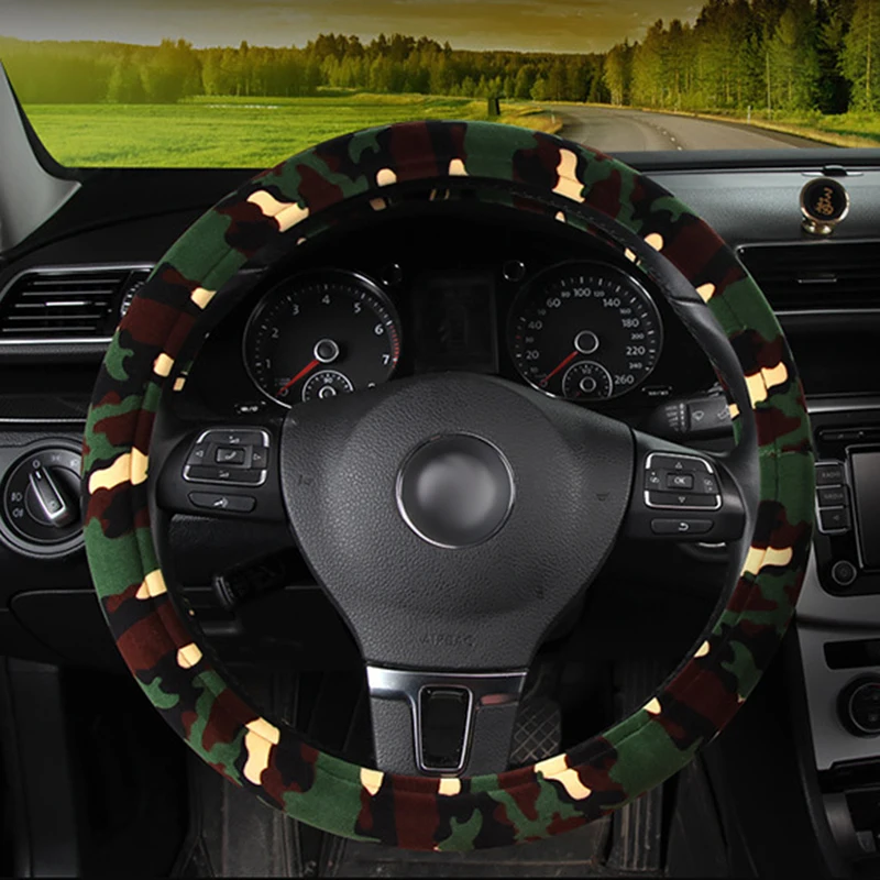 universal camouflage heated steering wheel covers stuurhoes car