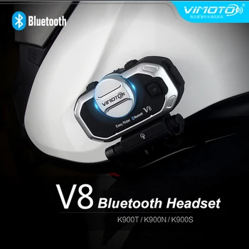 

Vimoto V8 850mAh Helmet Bluetooth Headset Motorcycle Motorbike Helmet Bluetooth Stereo Headphones For Mobile Phone and GPS