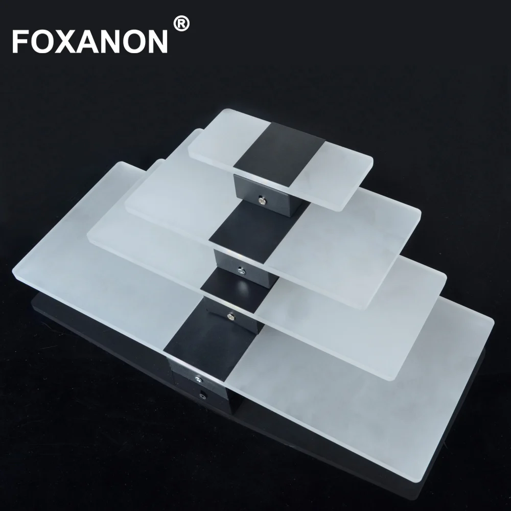 

Foxanon LED Acrylic Wall Lamp 85-265V Sconce Wall Lights Bedroom Living Room Stair Corridor Decorative Lighting Cold /Warm White