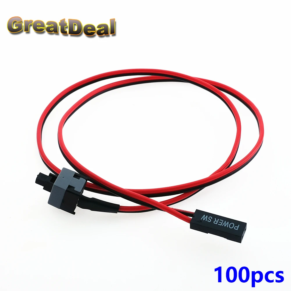 100pcs Host Motherboard Power Cable Adapter Cord Computer Mainframe