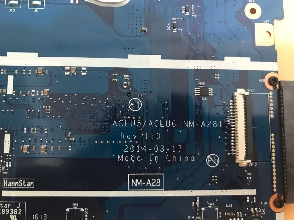 Материнская плата KEFU ACLU5 / ACLU6 для ноутбука LENOVO E1 A6 с видеокартой бесплатная