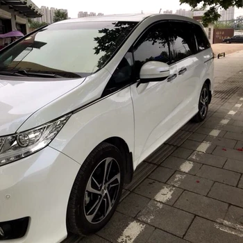 

For Honda odyssey 2015 Plastic Black Window Visor Vent Shades Sun Rain Deflector Guard Auto Accessories 4PCS/SET